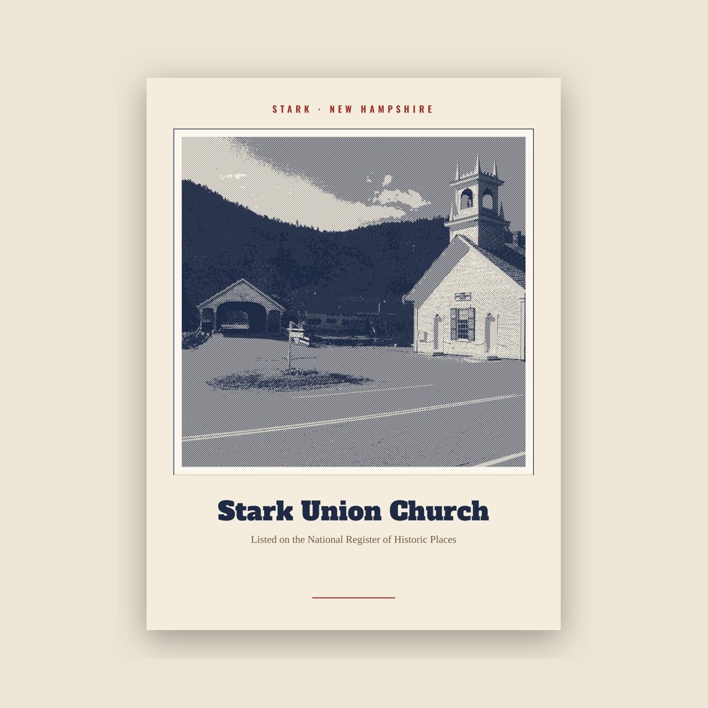 Stark Stark Union Church Landmark Print