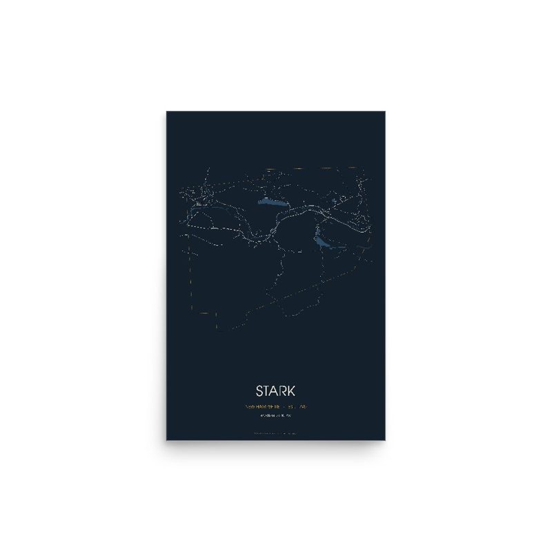 Stark Street Map Poster · Midnight