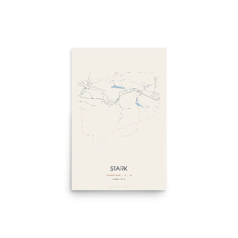 Stark Street Map Poster · Linen