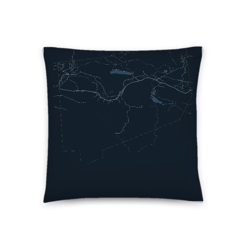 Stark Map Throw Pillow