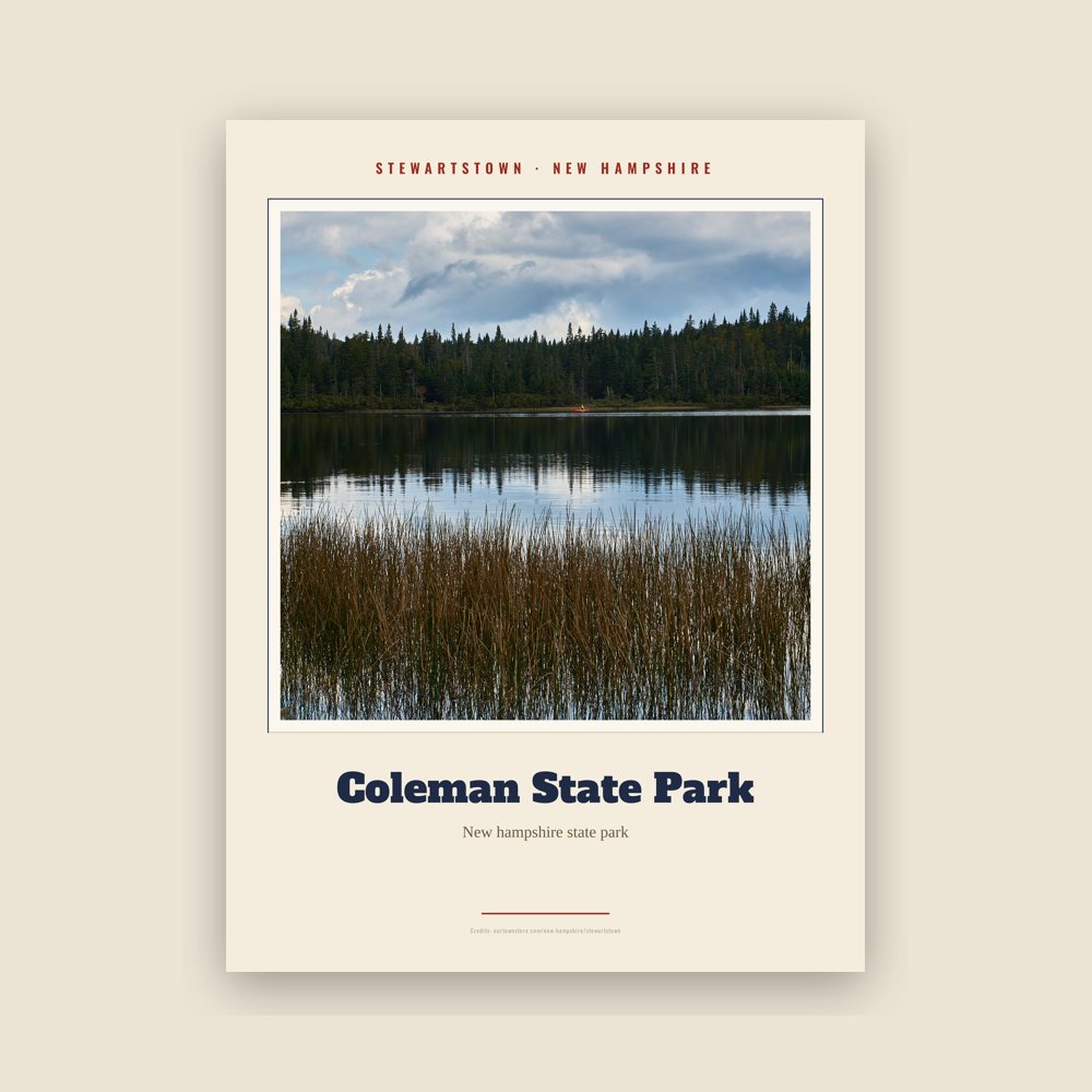 Stewartstown Coleman State Park Landmark Print
