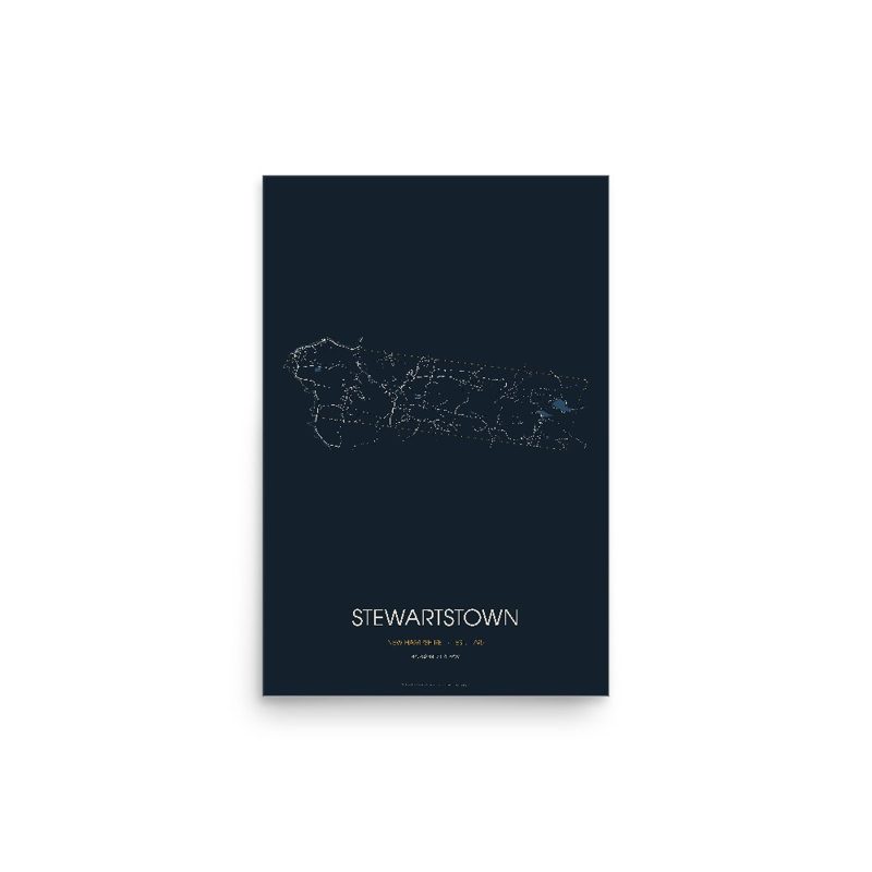 Stewartstown Street Map Poster · Midnight