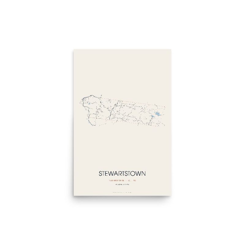 Stewartstown Street Map Poster · Linen