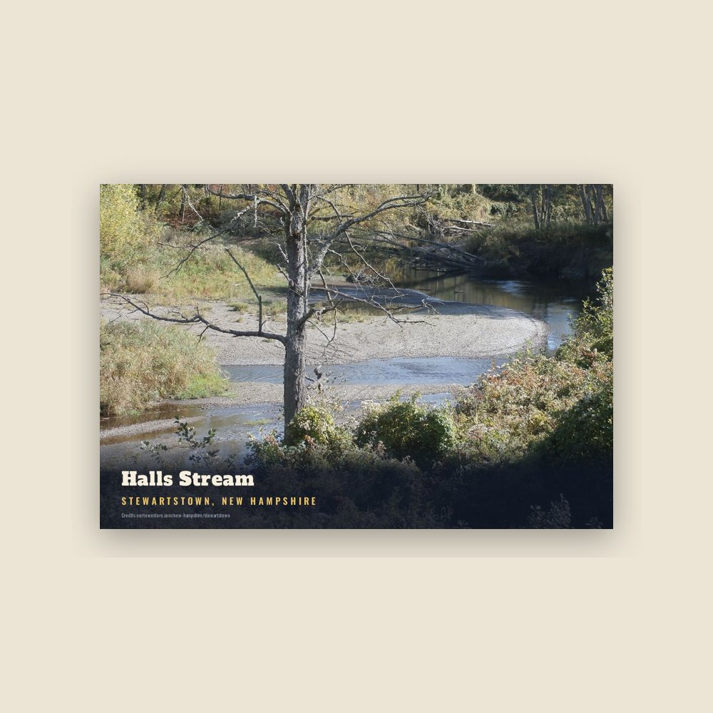 Stewartstown Halls Stream Postcard