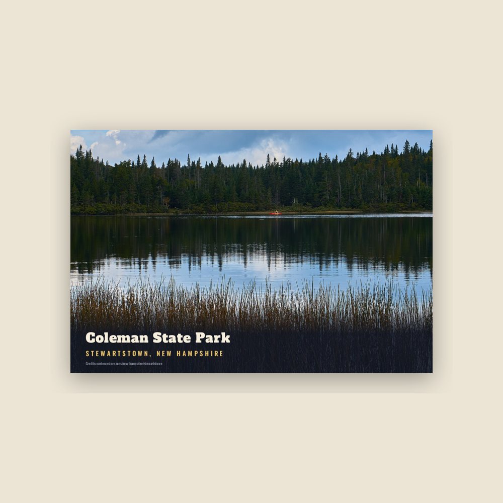 Stewartstown Coleman State Park Postcard