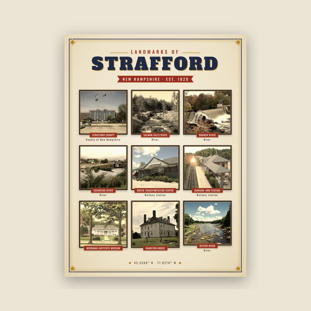 Strafford Landmarks Photo Poster