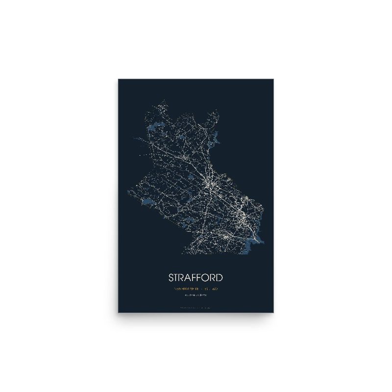 Strafford Street Map Poster · Midnight