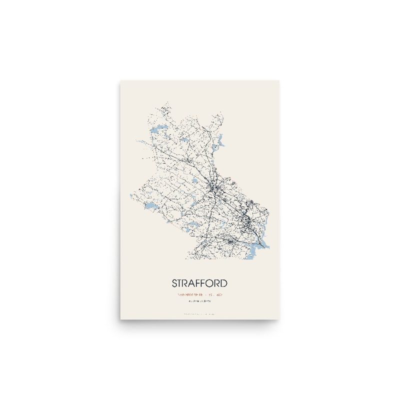 Strafford Street Map Poster · Linen