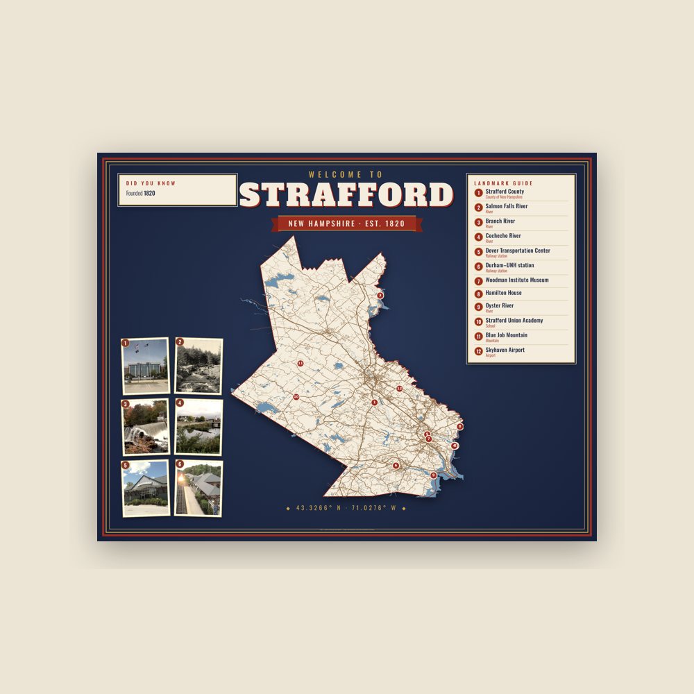 Strafford Map Placemat
