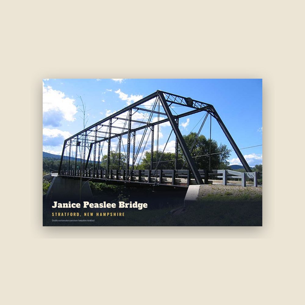 Stratford Janice Peaslee Bridge Postcard