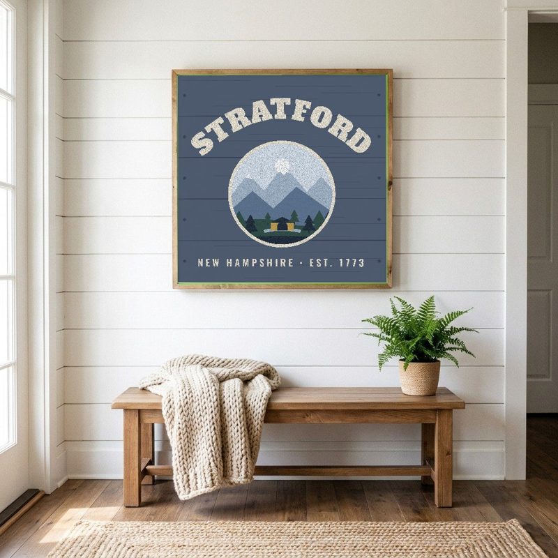Stratford Hometown Wood Sign