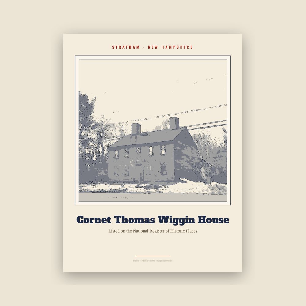 Stratham Cornet Thomas Wiggin House Landmark Print