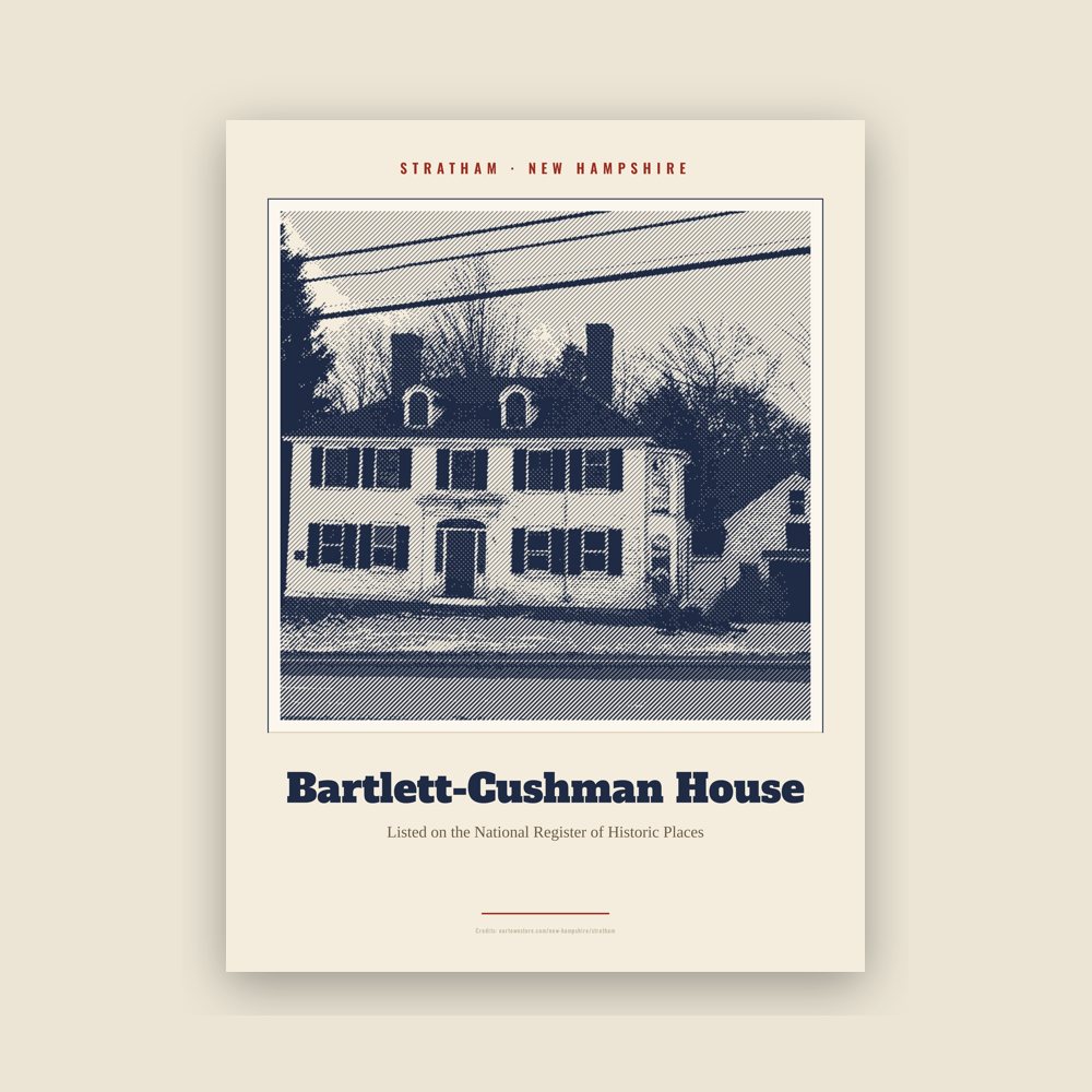 Stratham Bartlett-Cushman House Landmark Print