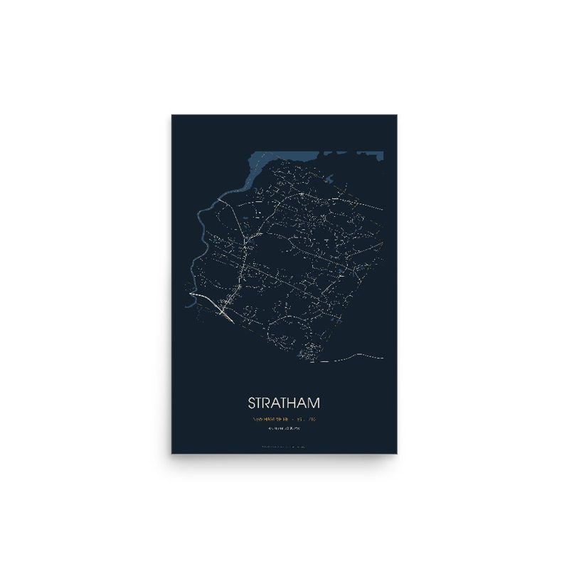 Stratham Street Map Poster · Midnight