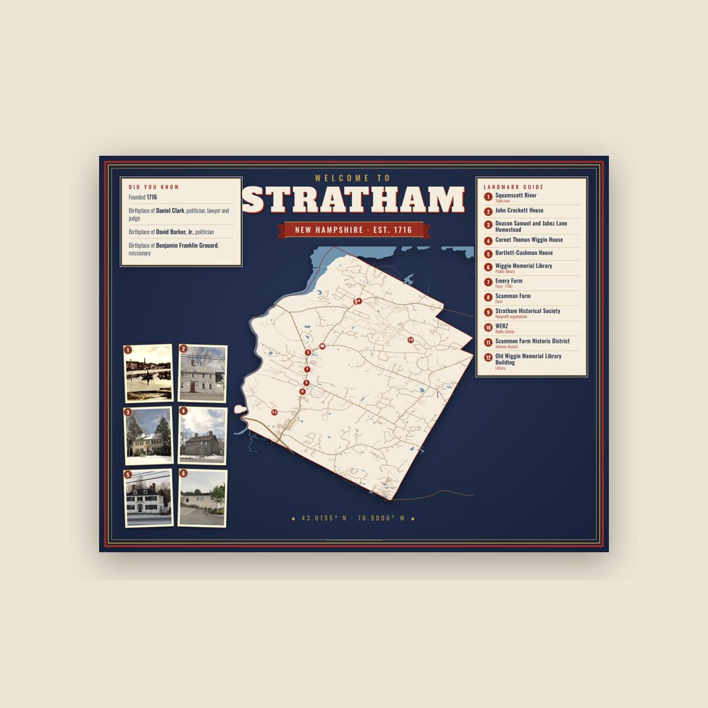 Stratham Map Placemat