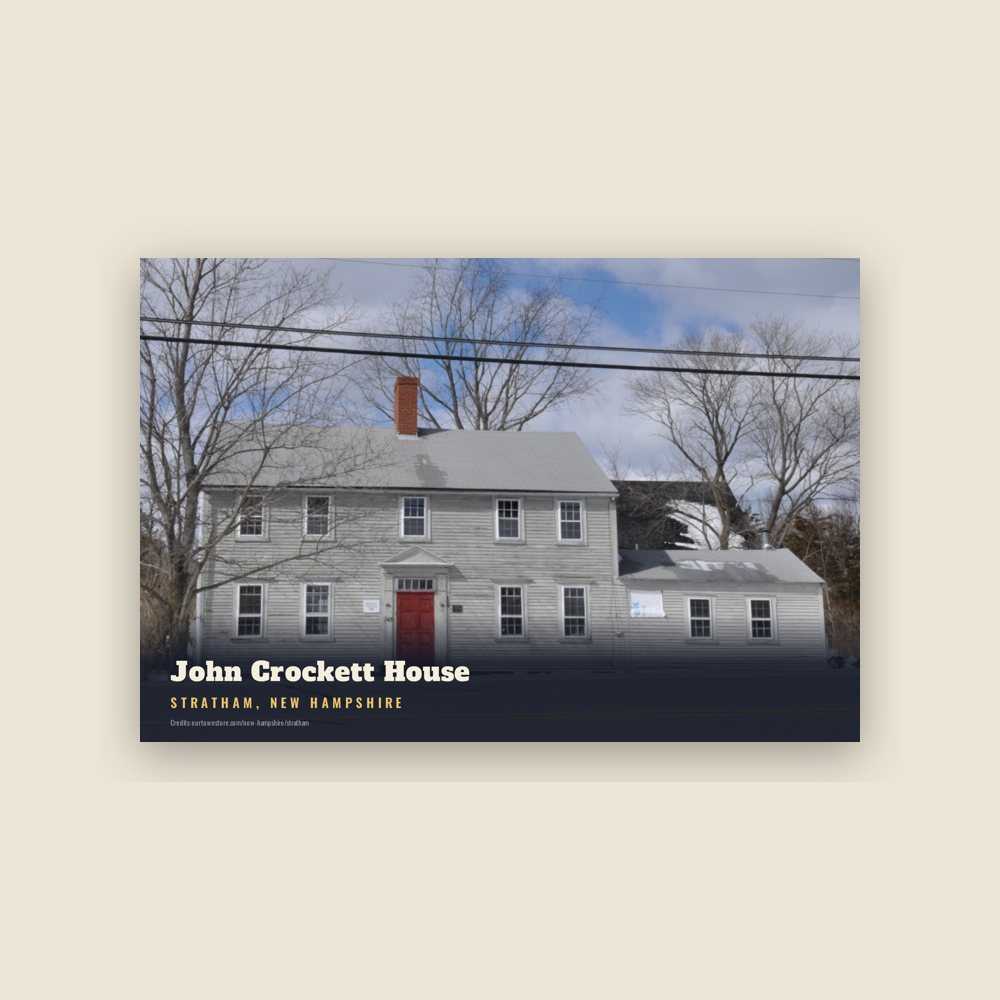 Stratham John Crockett House Postcard