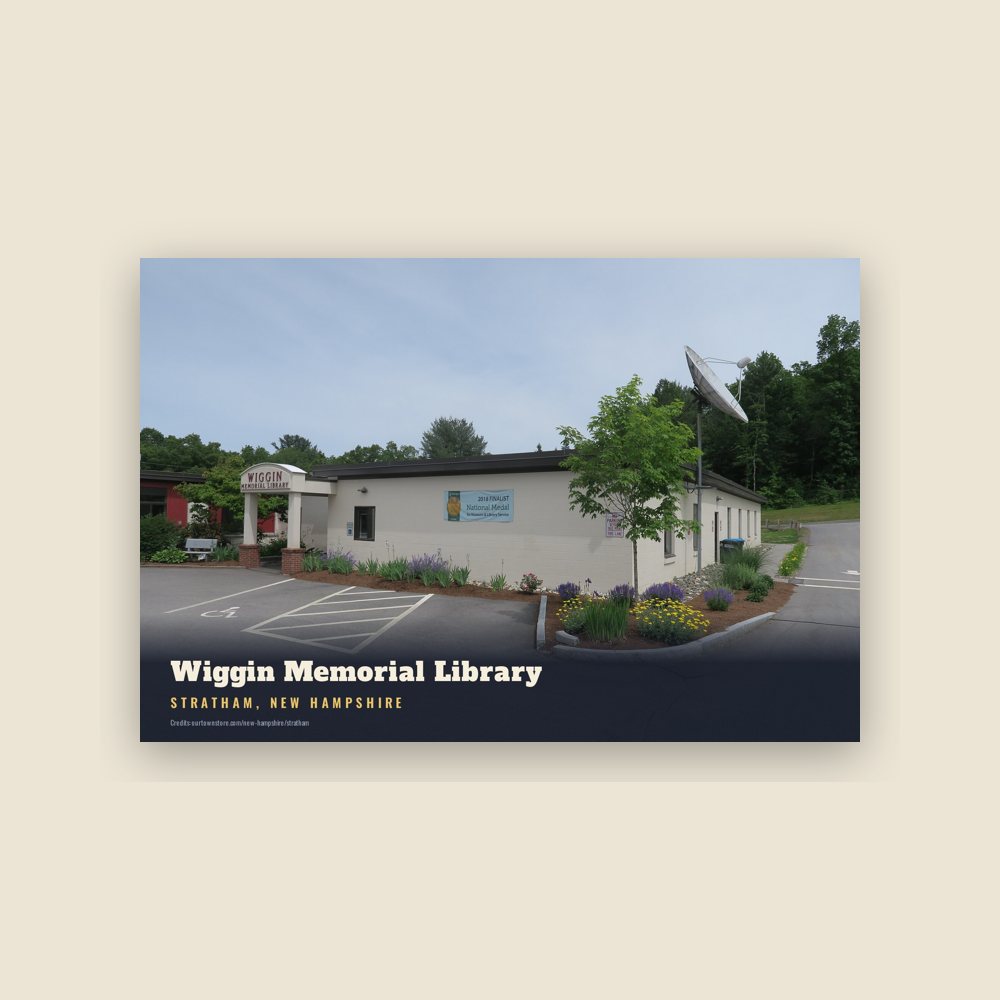 Stratham Wiggin Memorial Library Postcard