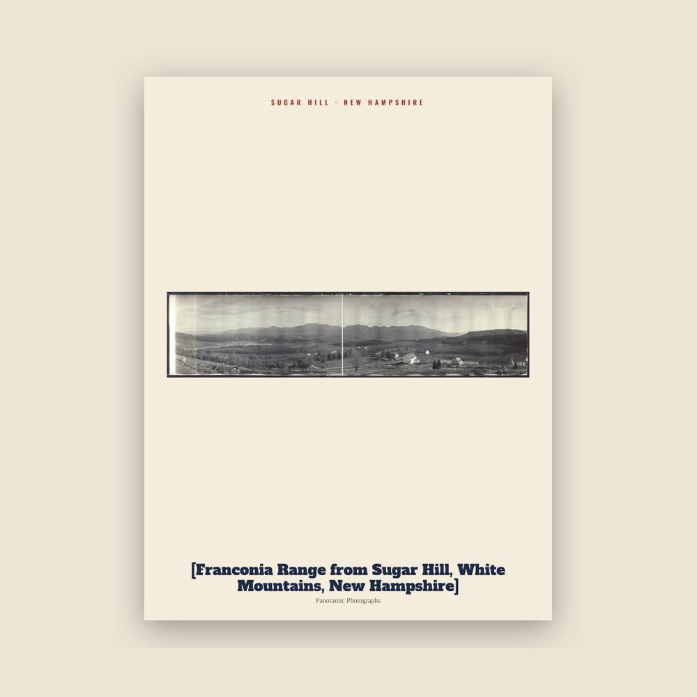 Sugar Hill [Franconia Range from Sugar Hill, White Mountains, New Hampshire] Archive Print