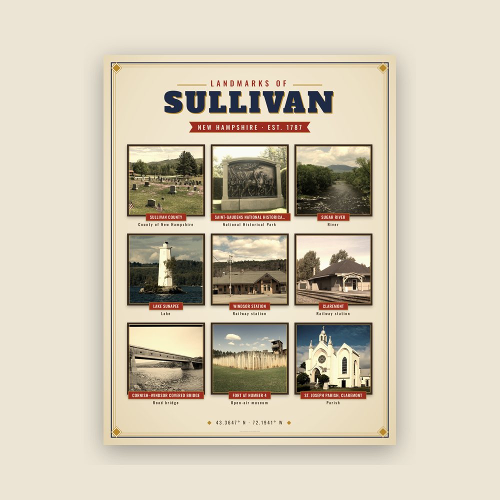 Sullivan Landmarks Photo Poster