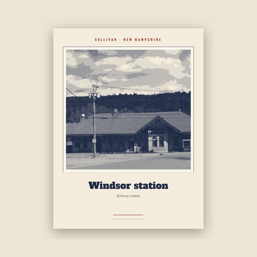 Sullivan Windsor station Landmark Print