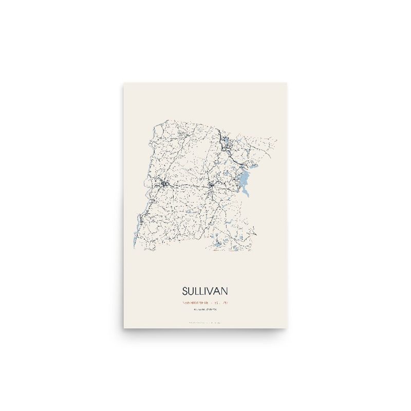 Sullivan Street Map Poster · Linen