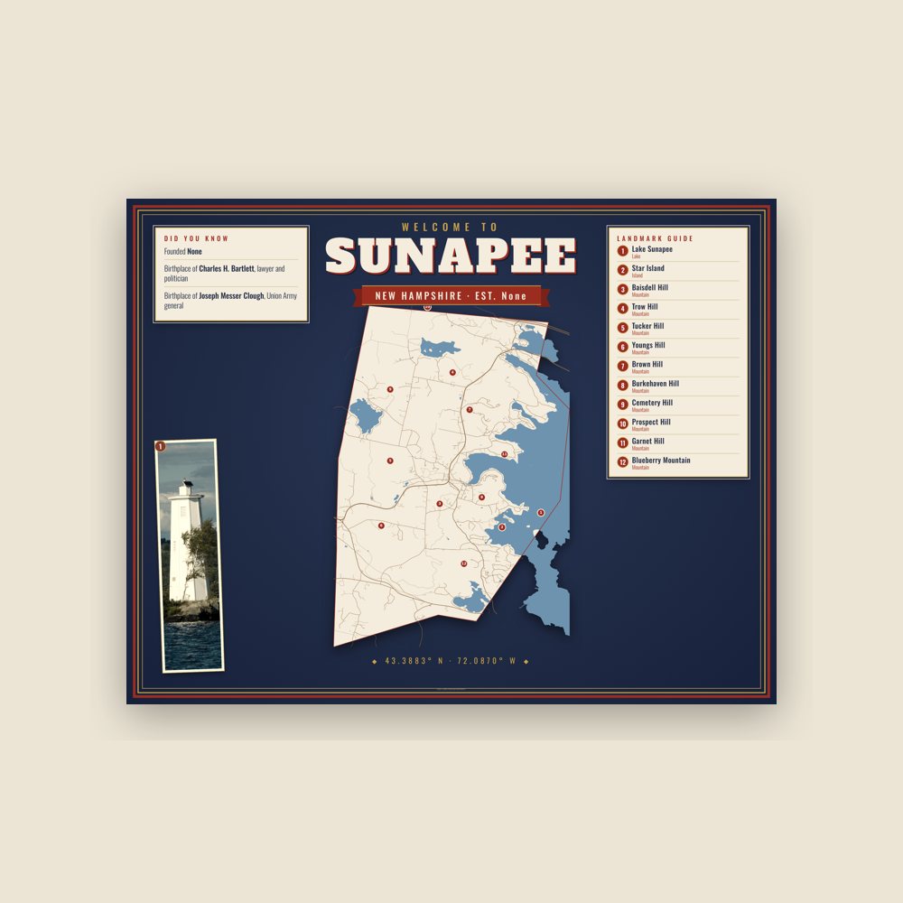 Sunapee Map Placemat