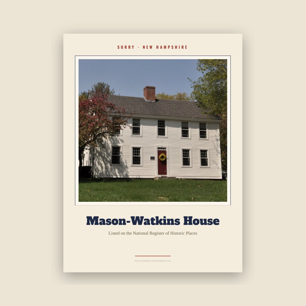 Surry Mason-Watkins House Landmark Print
