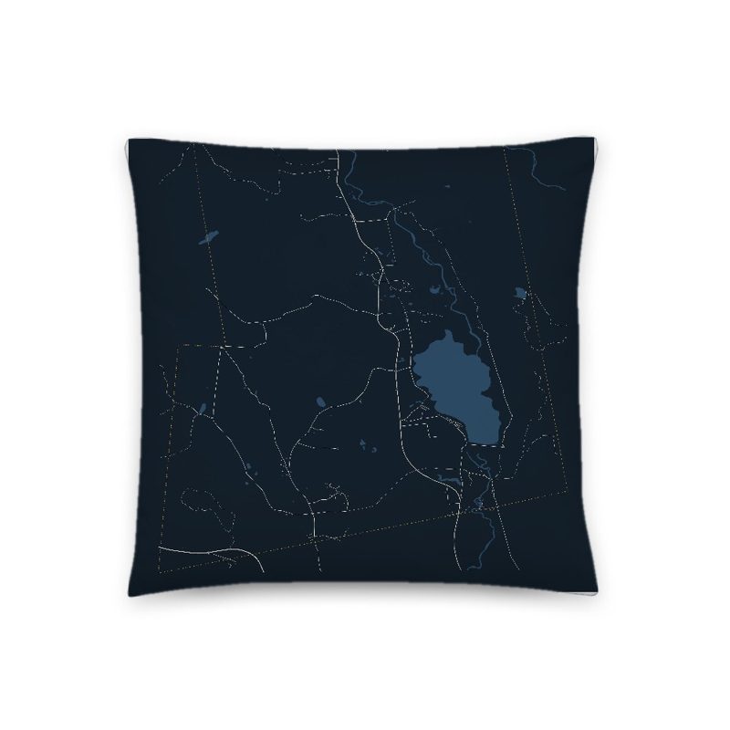 Surry Map Throw Pillow