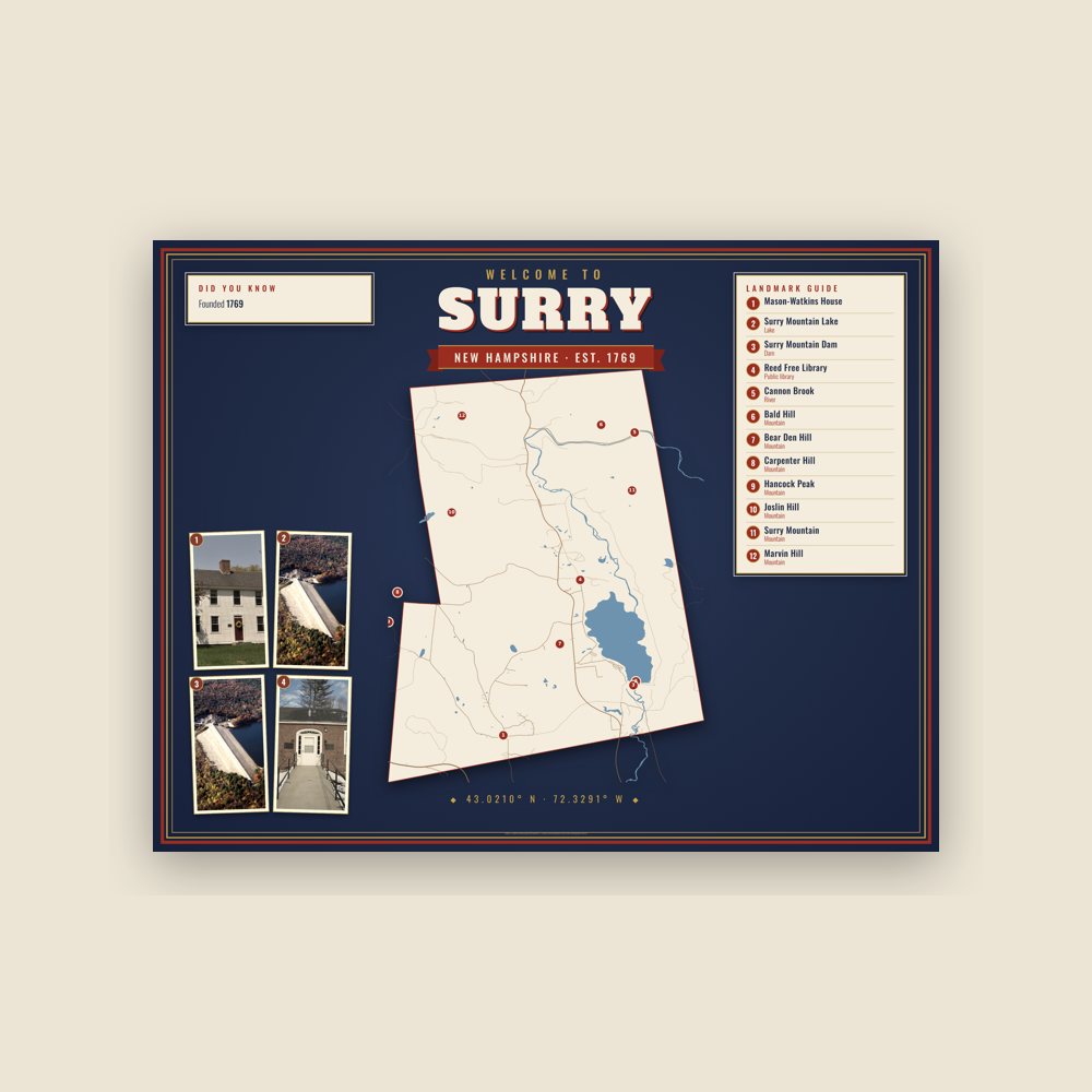 Surry Map Placemat