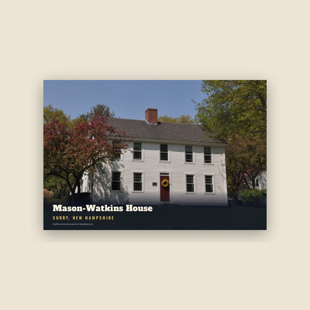 Surry Mason-Watkins House Postcard