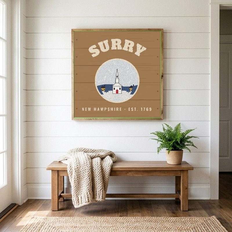 Surry Hometown Wood Sign
