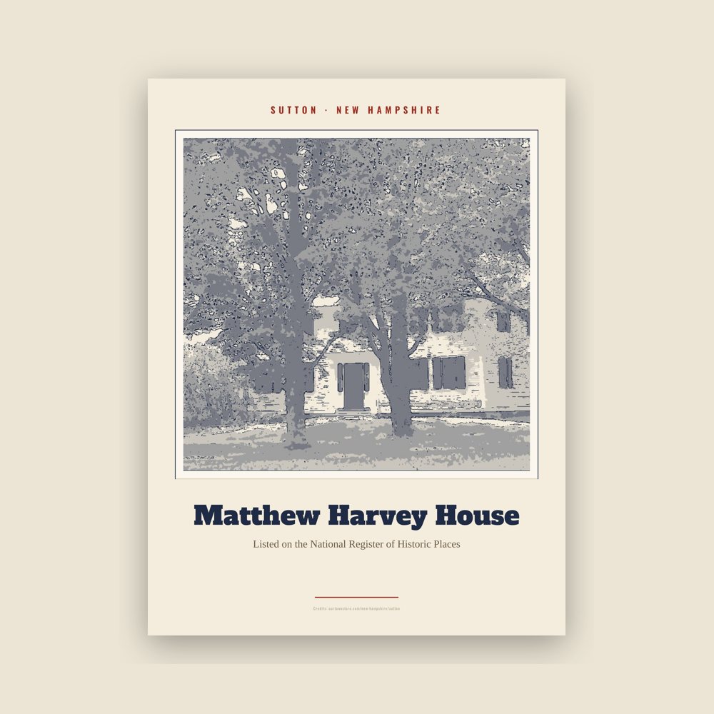 Sutton Matthew Harvey House Landmark Print
