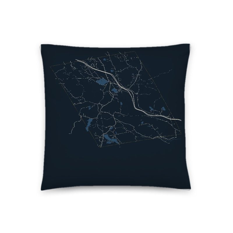 Sutton Map Throw Pillow
