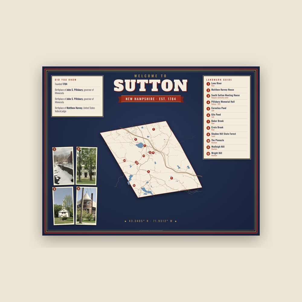 Sutton Map Placemat