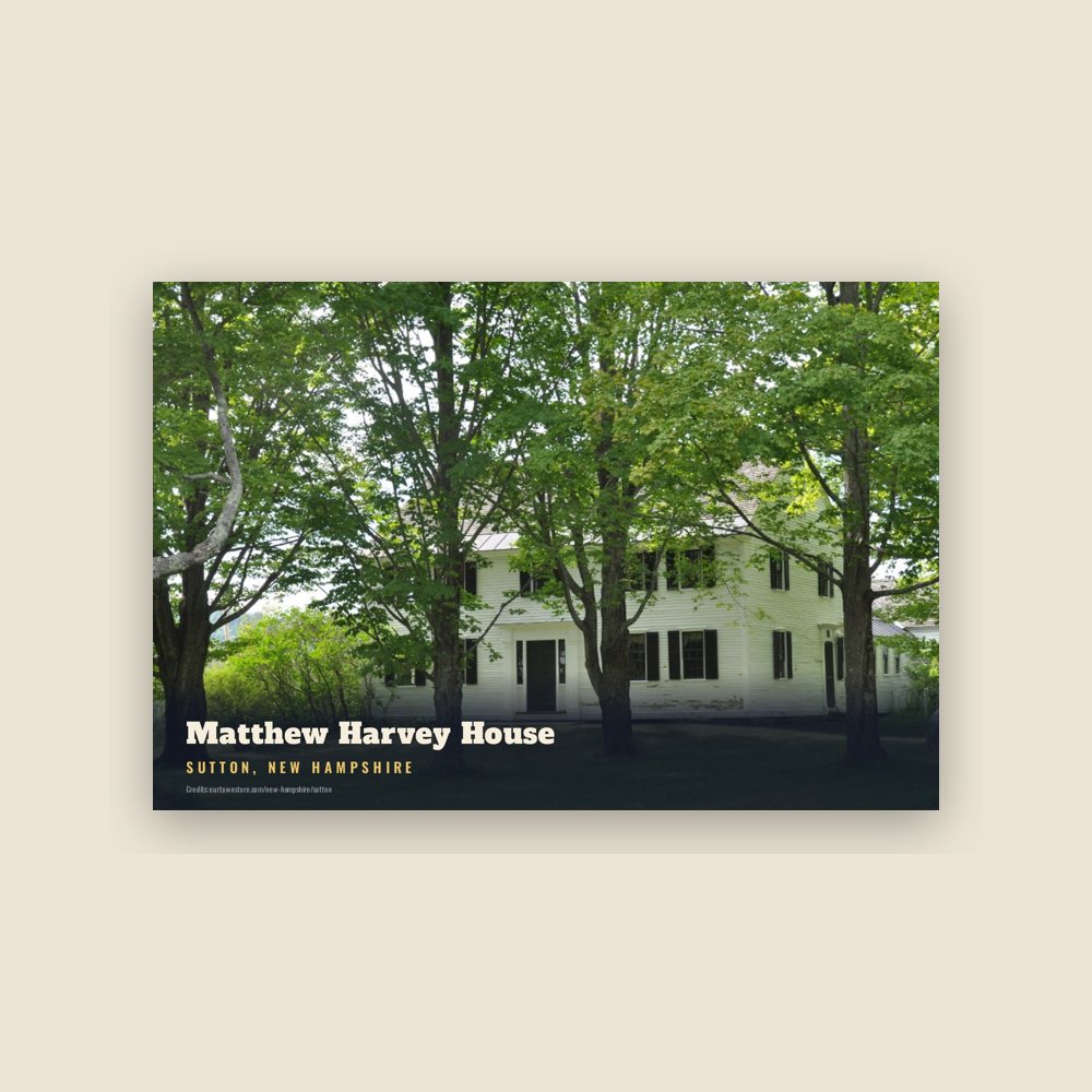 Sutton Matthew Harvey House Postcard