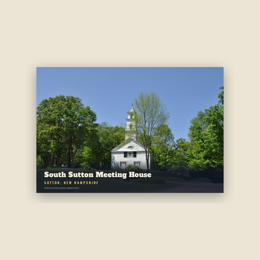 Sutton South Sutton Meeting House Postcard