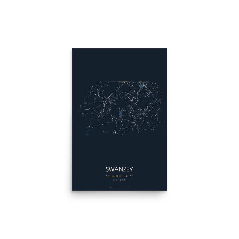 Swanzey Street Map Poster · Midnight