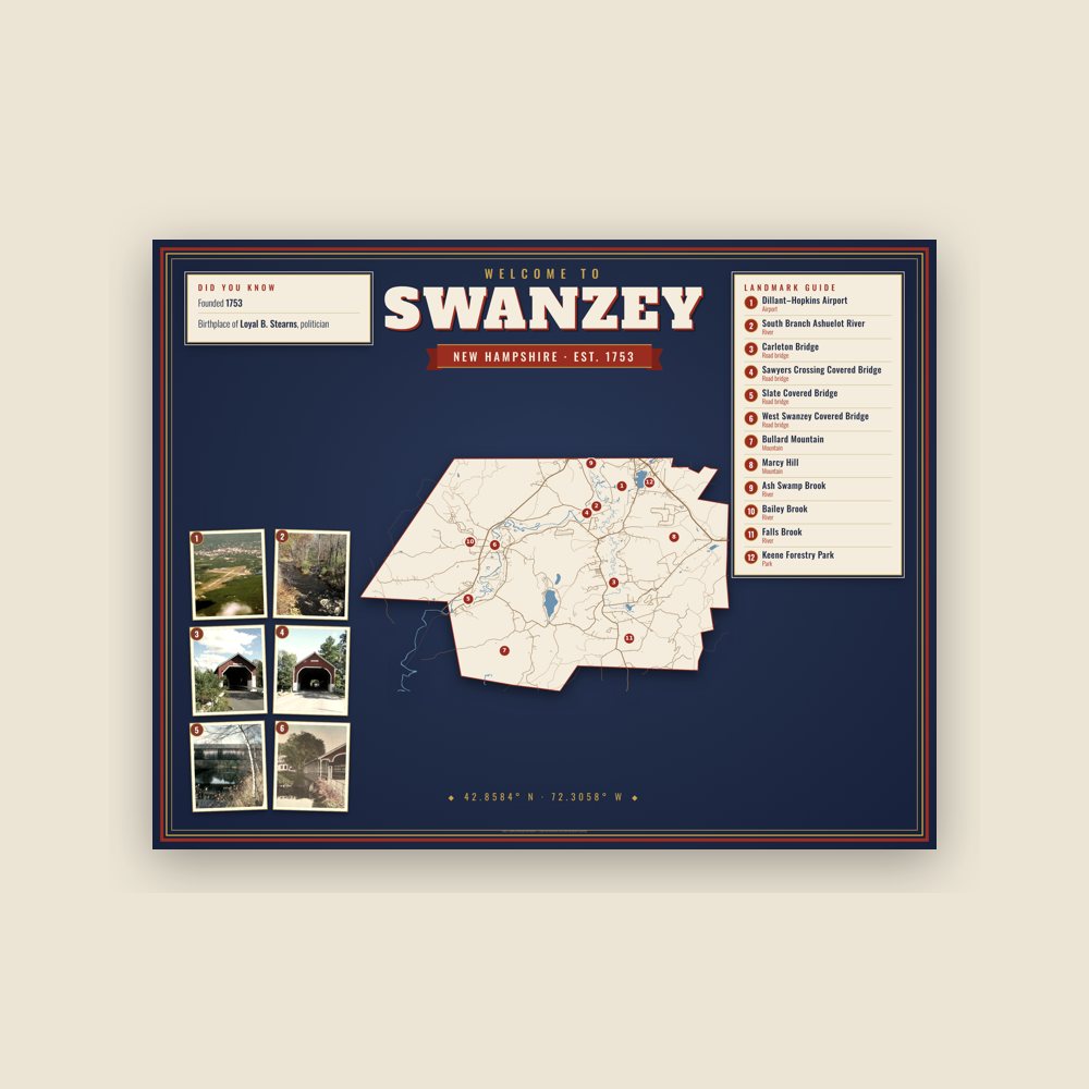 Swanzey Map Placemat