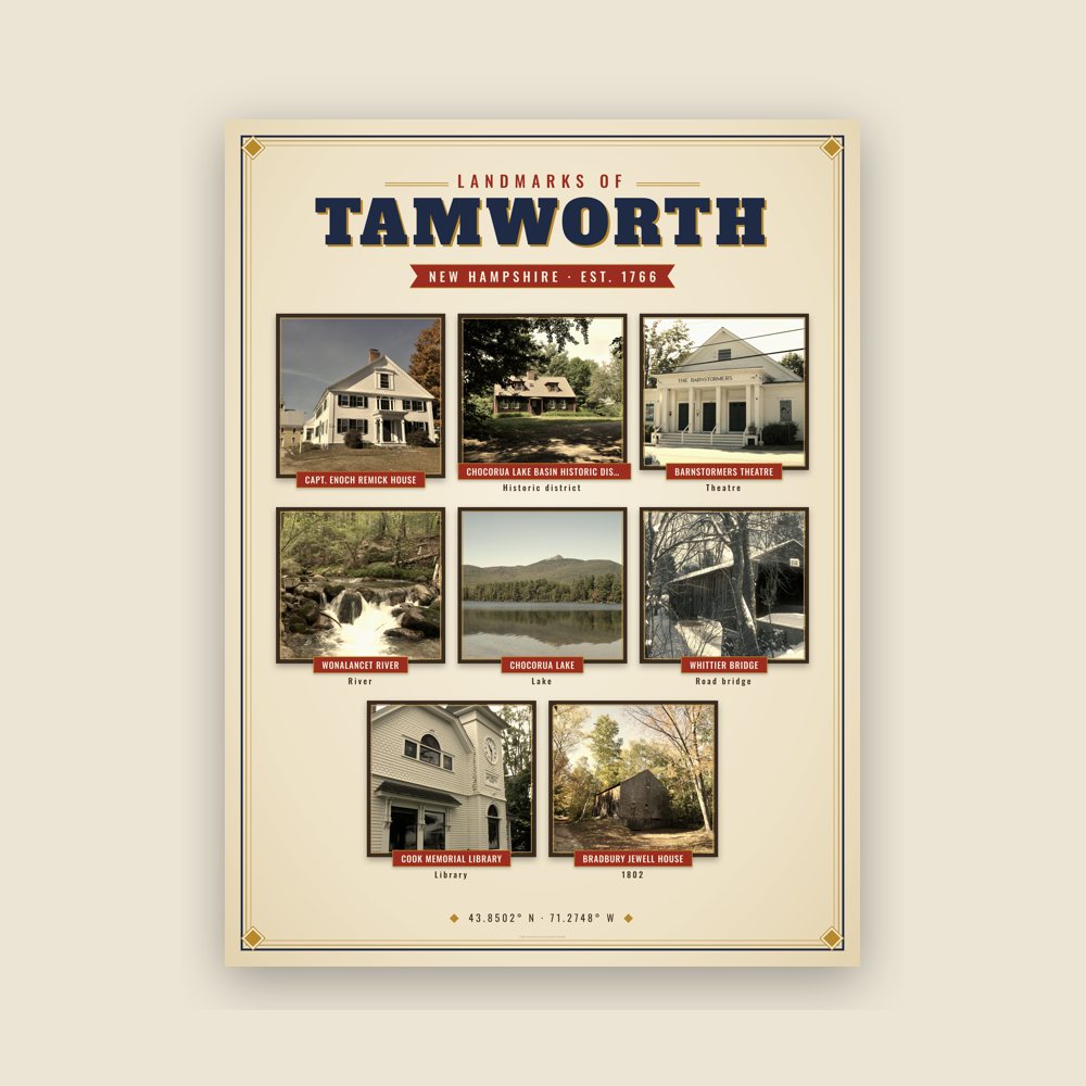 Tamworth Landmarks Photo Poster