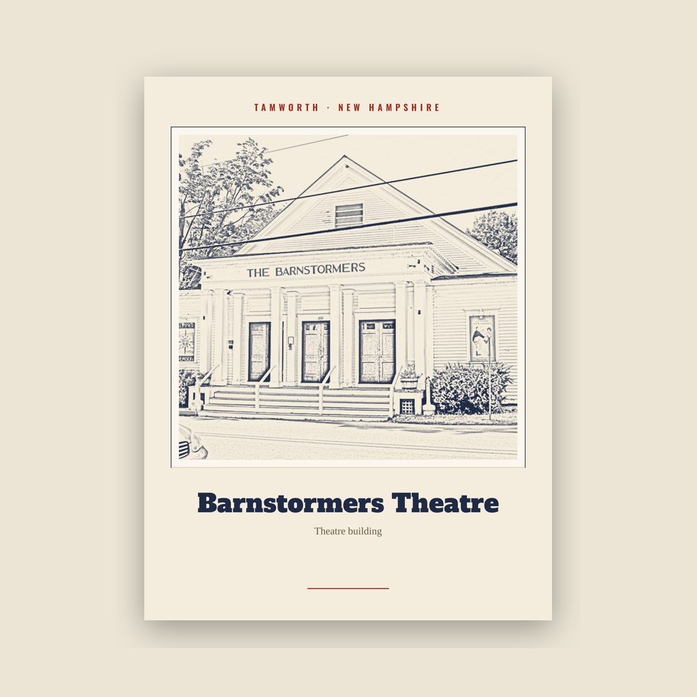 Tamworth Barnstormers Theatre Landmark Print