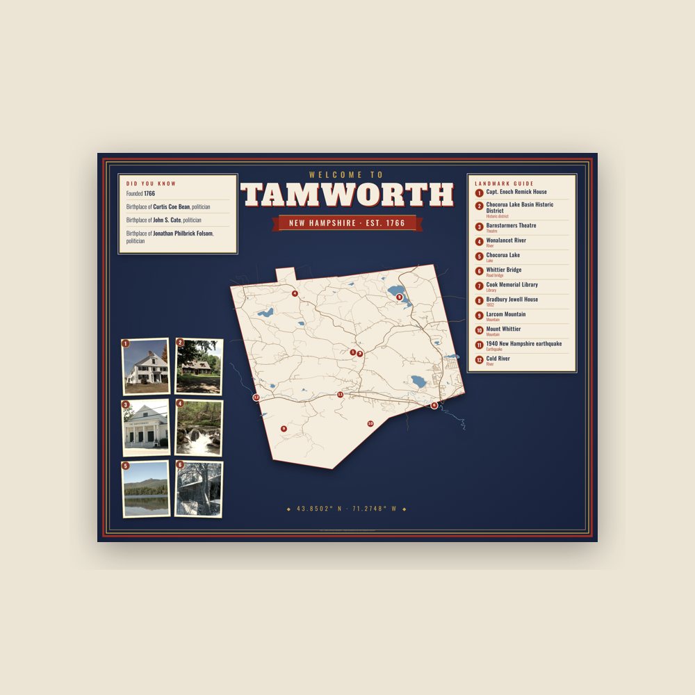 Tamworth Map Placemat
