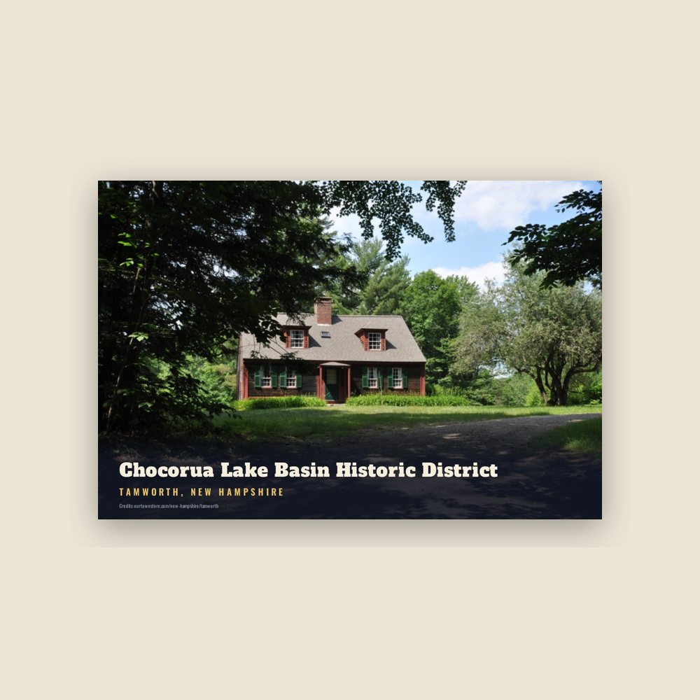Tamworth Chocorua Lake Basin Historic District Postcard