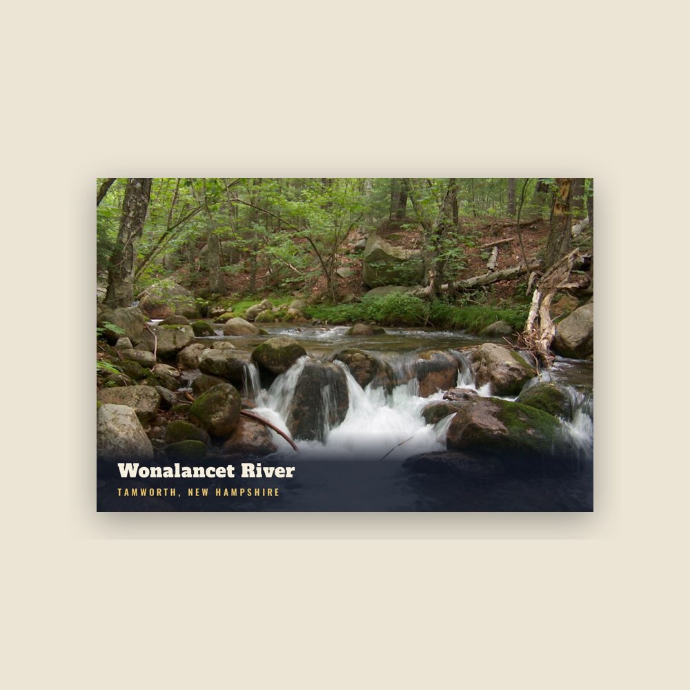 Tamworth Wonalancet River Postcard