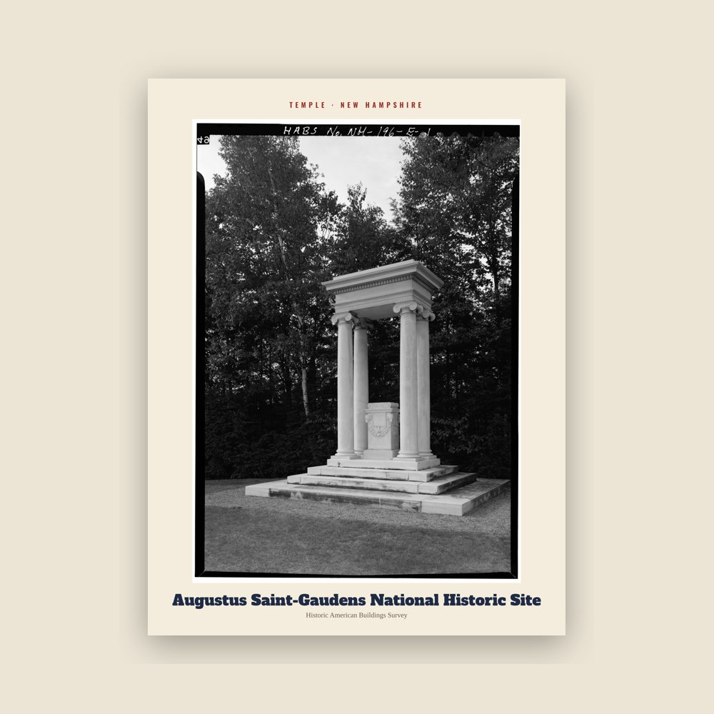 Temple Augustus Saint-Gaudens National Historic Site Archive Print