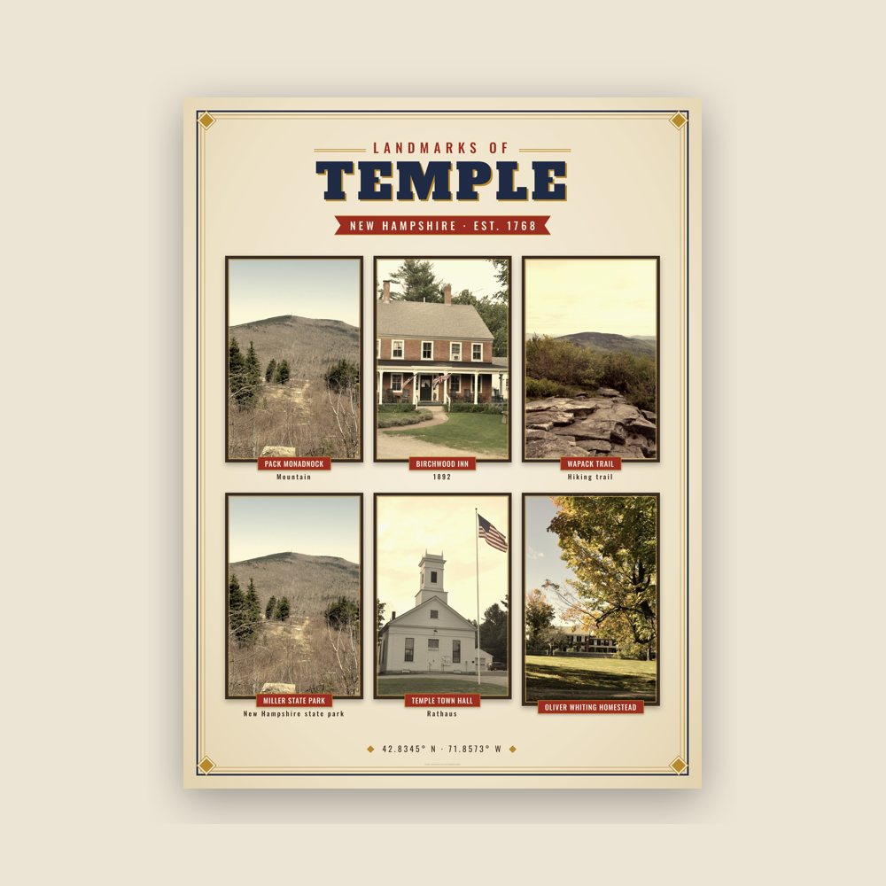 Temple Landmarks Photo Poster