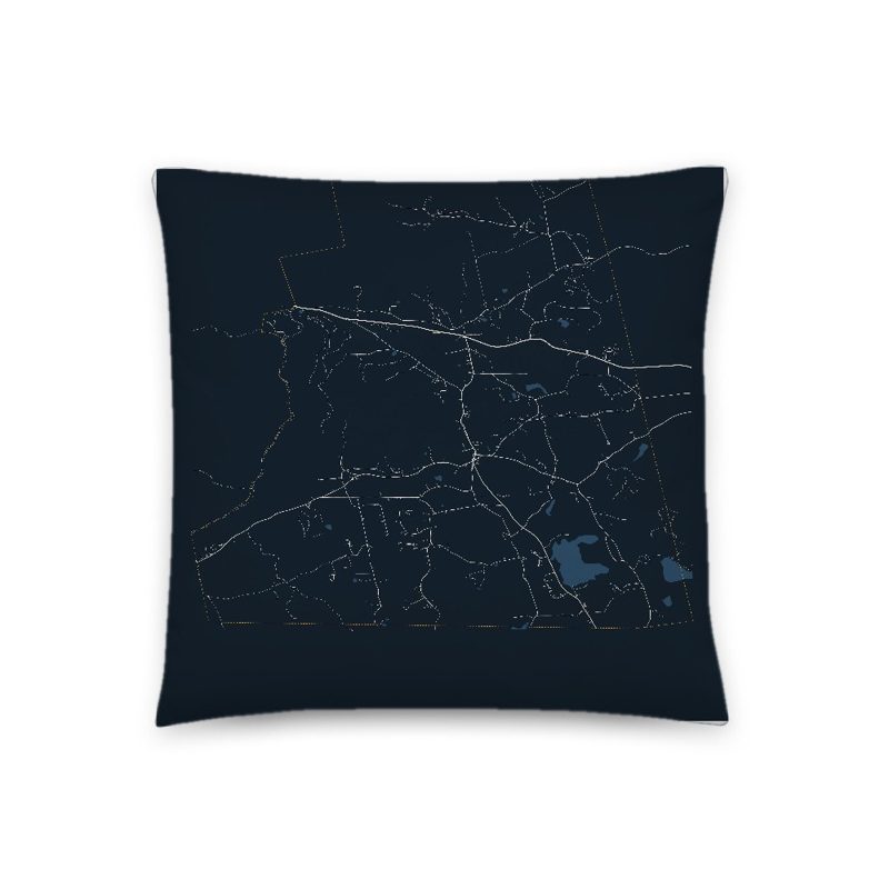 Temple Map Throw Pillow