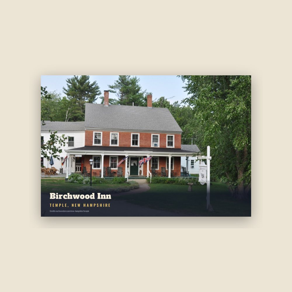 Temple Birchwood Inn Postcard