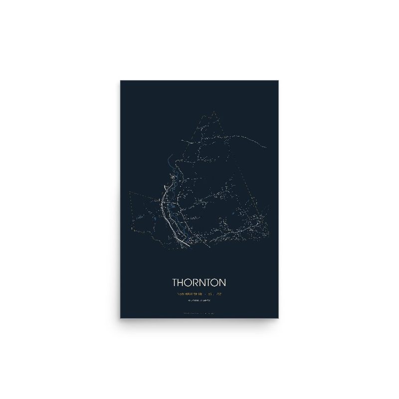 Thornton Street Map Poster · Midnight