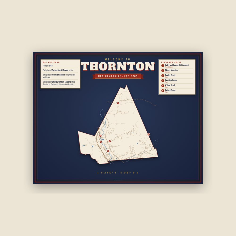Thornton Map Placemat