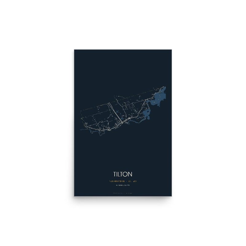 Tilton Street Map Poster · Midnight